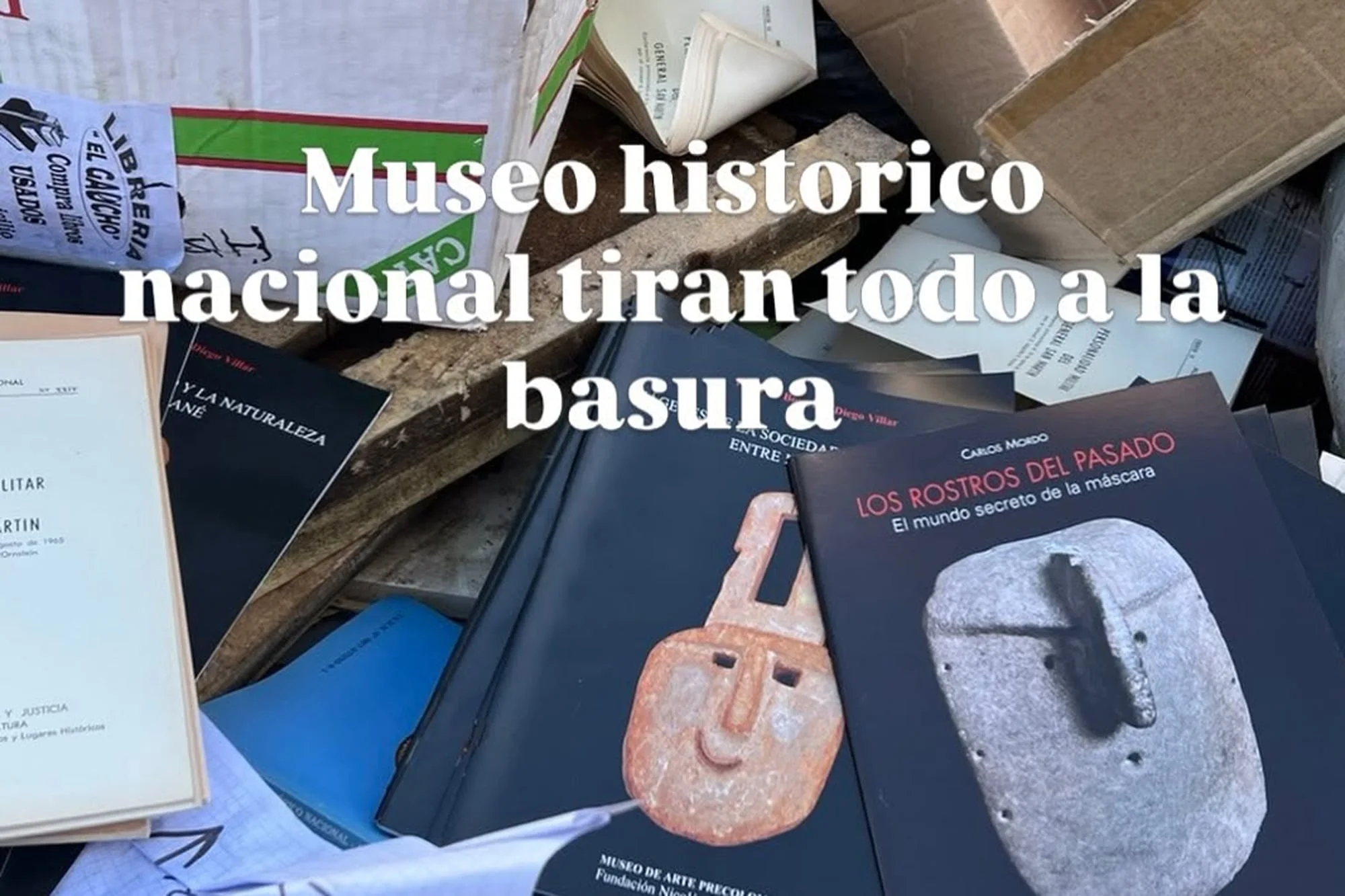 Libros en un contenedor de basura: autoridades del Museo Histórico Nacional y la Asociación de Amigos explican la imagen que circuló en redes sociales
