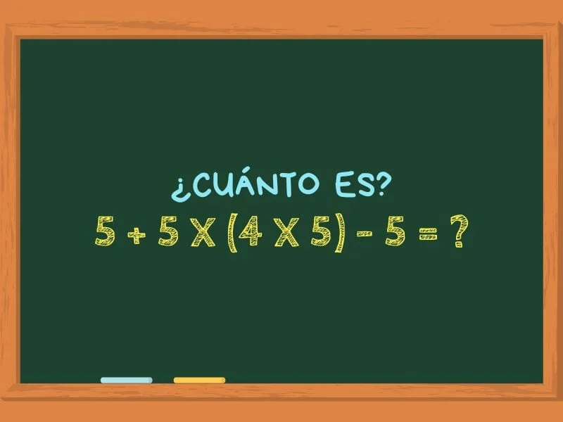 ¿Cuánto es 5 + 5 x (4 x 5) – 5? El cálculo matemático que solo los genios logran resolver en nueve segundos