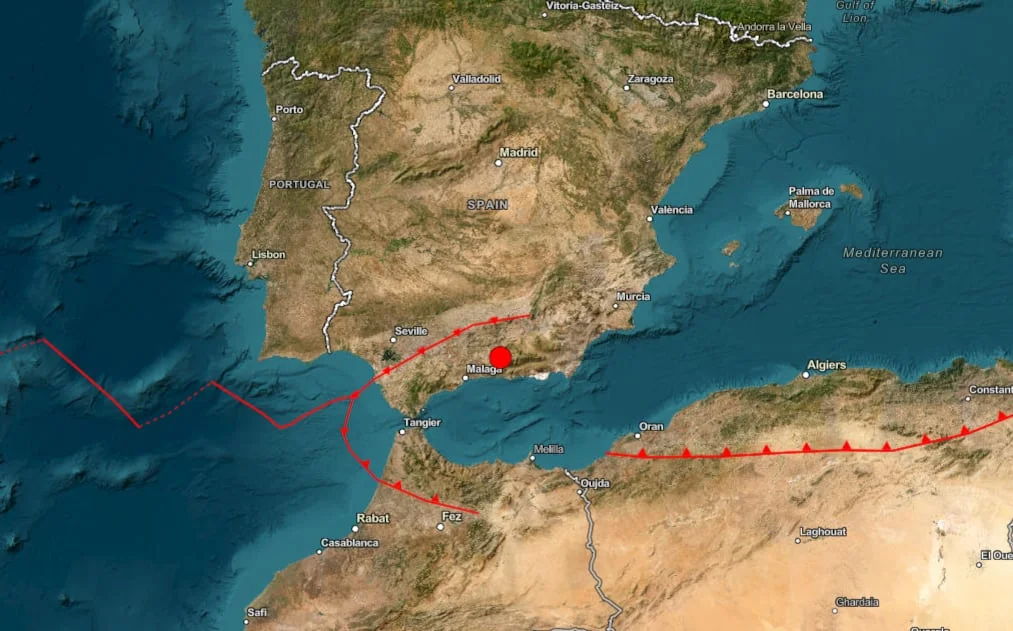 Un sismo de magnitud 5,2 golpeó el sur de España
