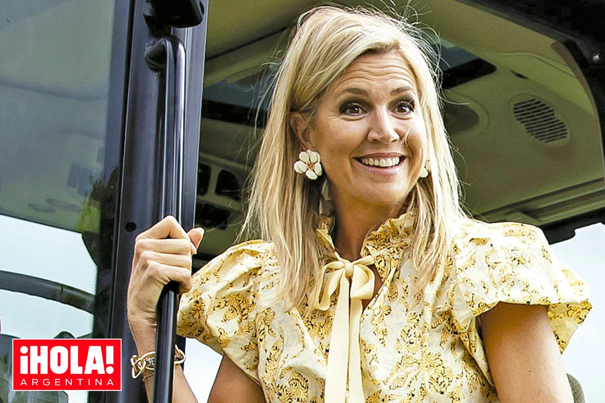 Doble sorpresa. La reina Máxima volvió a demostrar que se atreve a todo y el rey Guillermo Alejandro se encontró con “otra Máxima”