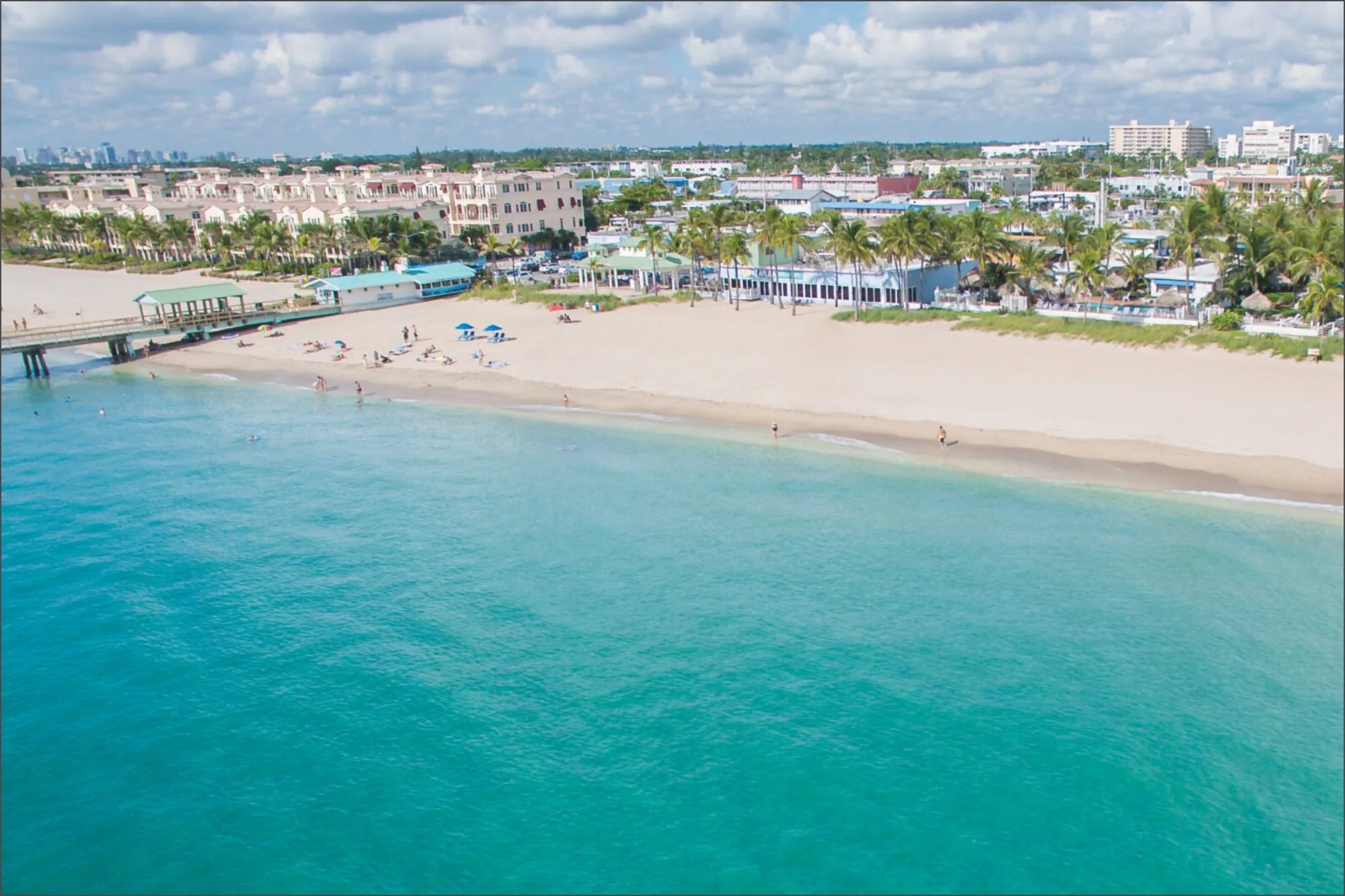 La playa de Florida cerca de Fort Lauderdale que se puede recorrer a pie y parece una máquina del tiempo