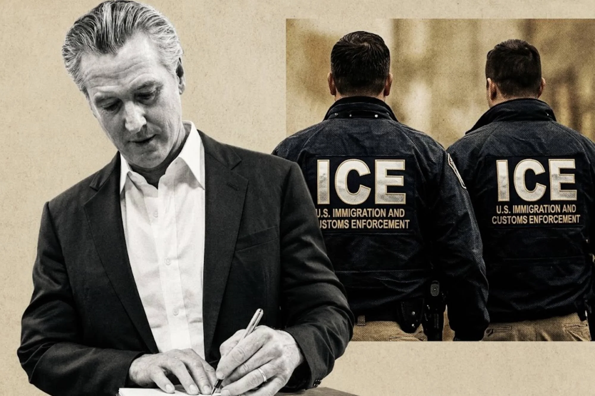 Newsom tiene la última palabra: la ley que prohibiría usar dispositivos explosivos en operativos del ICE en California