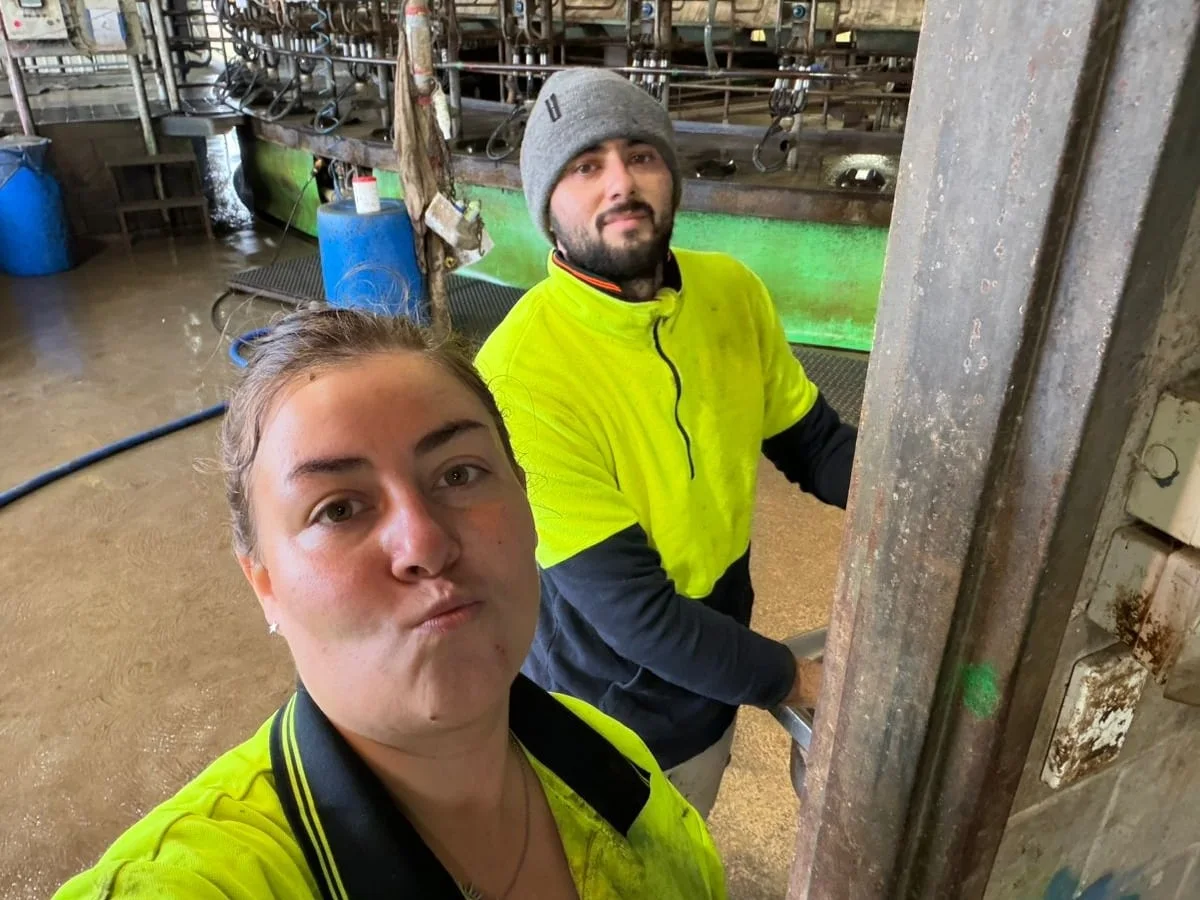 Julia Porporato, trabajadora de un tambo en Australia, 31 años: “Jamás me imaginé trabajar de esto y que me guste tanto”