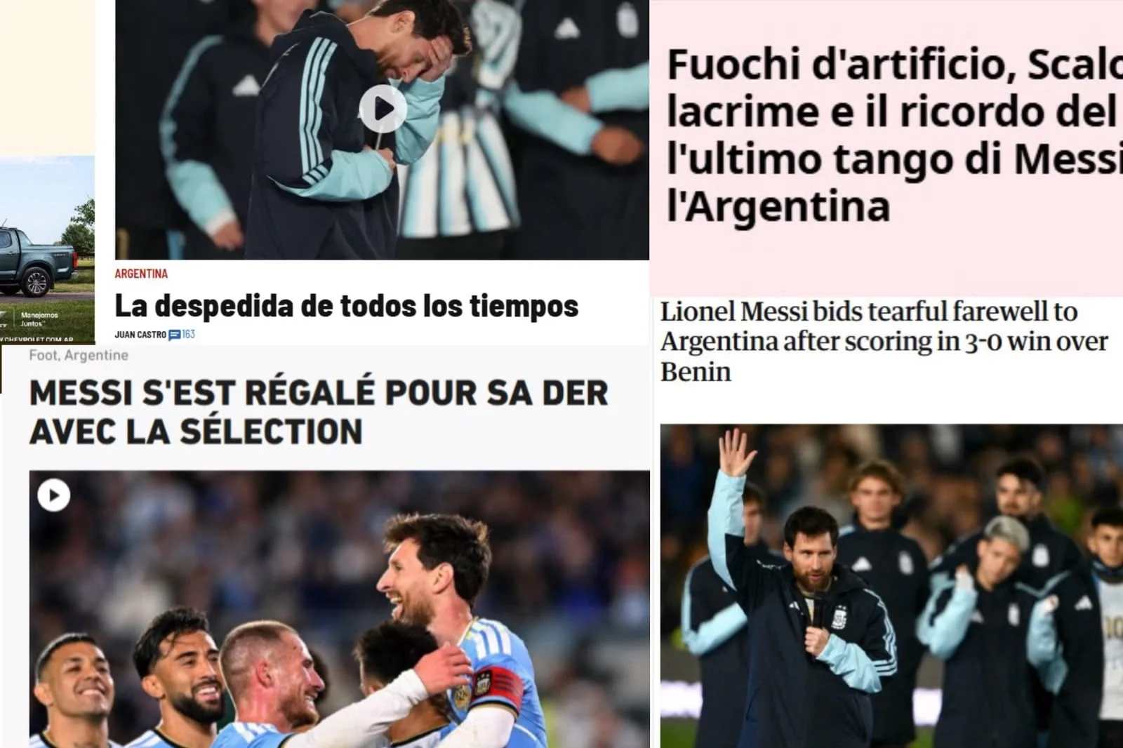 La reacción de los medios del mundo a la despedida de Messi de la selección argentina: “El último tango”